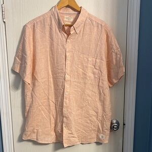 Weatherproof Men's Peach Button-Down Shirt